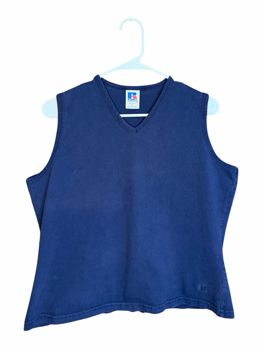 Vintage Russell Athletic Navy Blue Women’s Muscle Tee